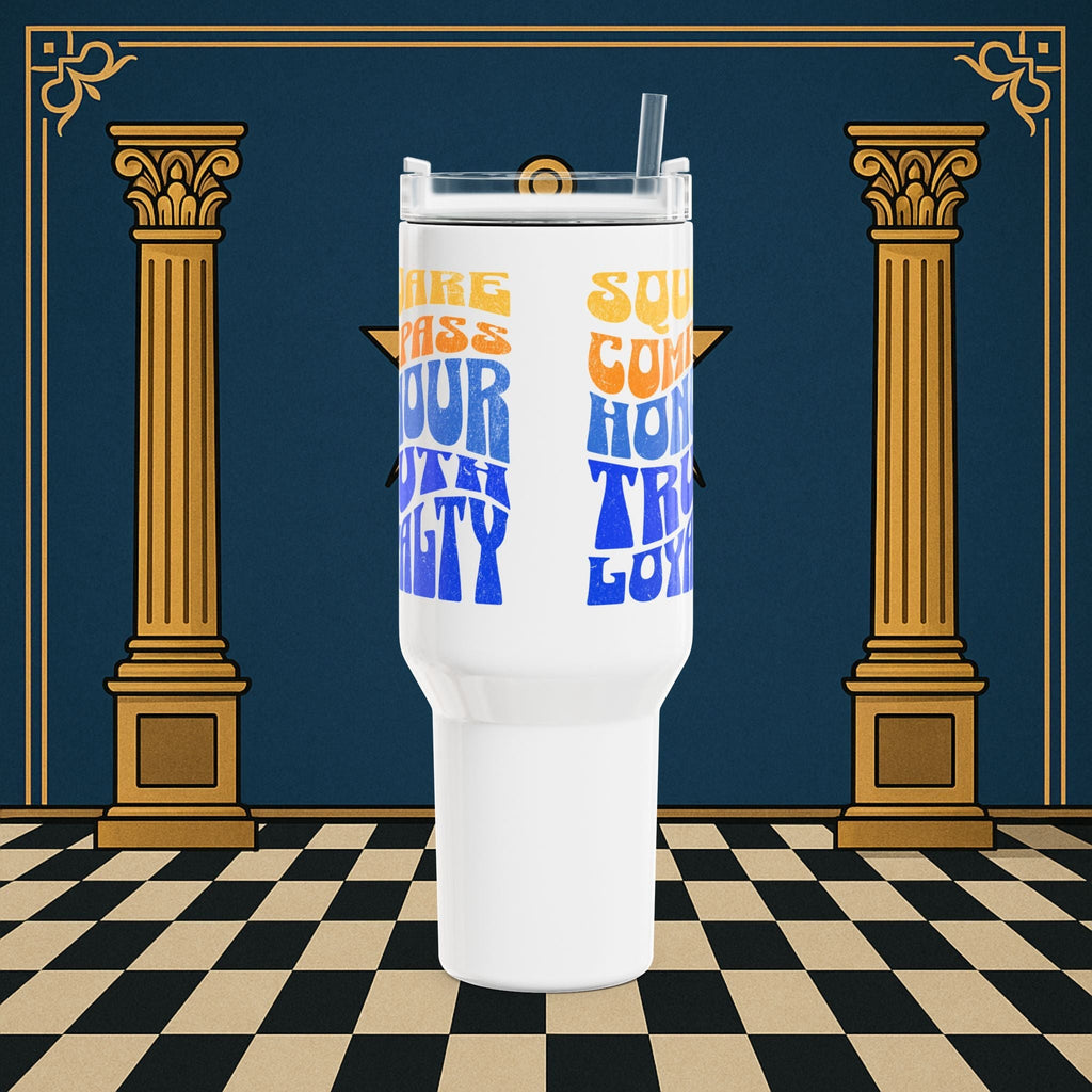 Premium Ready to Go Freemason Design Tumbler 40oz – Square & Compasses Design – Honour, Truth, Loyalty – Freemason Ready|to|Go Gift - Masonic Mugs