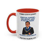 Provincial Grand Chaplin Design Personalised Mug - Spritual Support and Decent Jokes - Masonic Mugs