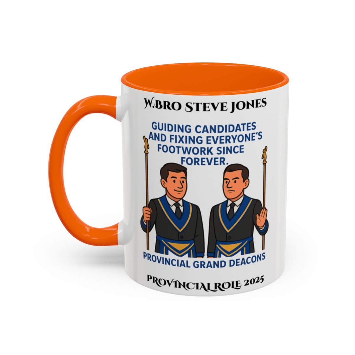 Provincial Grand Deacons Design Personalised Mug - Guiding Candidates - Masonic Mugs