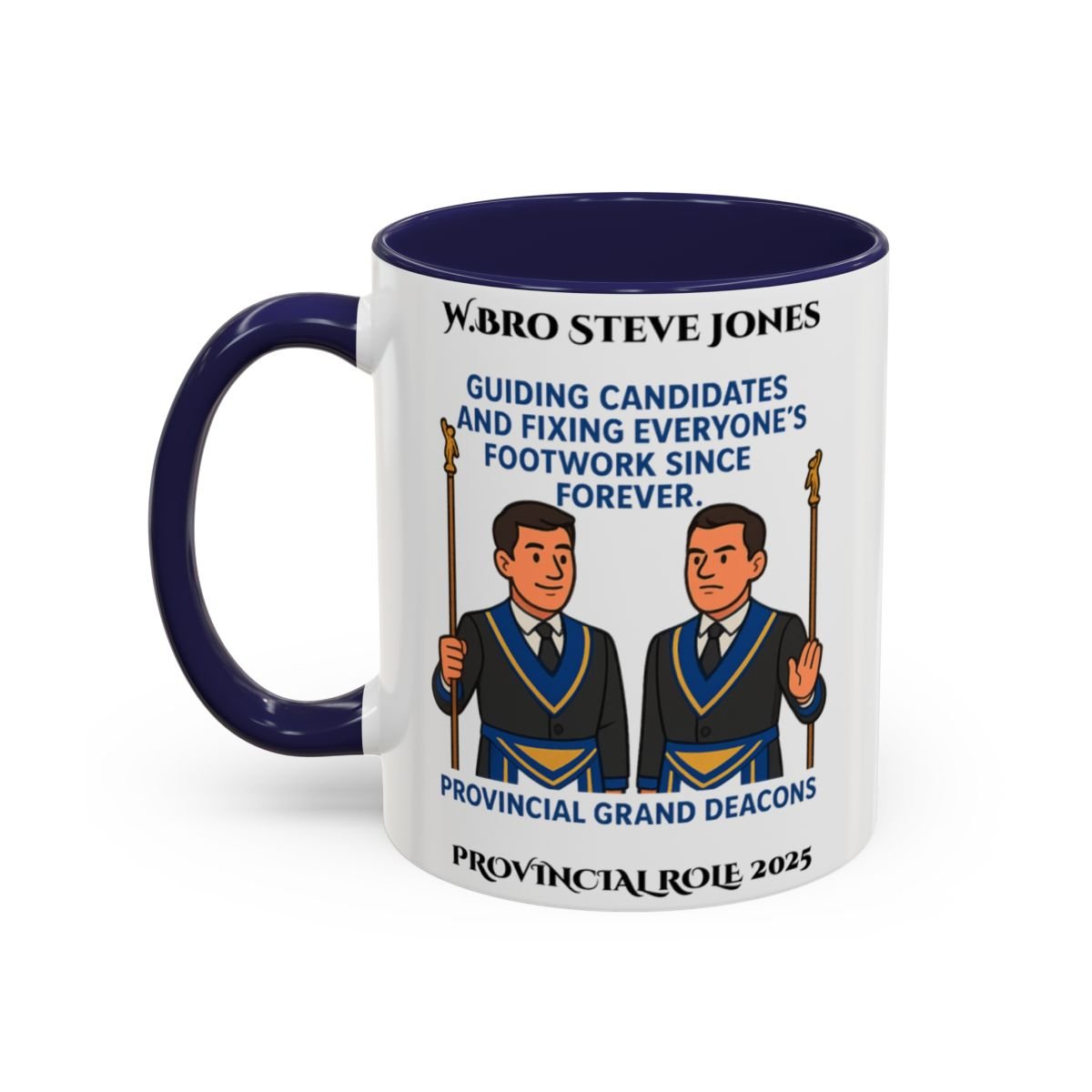 Provincial Grand Deacons Design Personalised Mug - Guiding Candidates - Masonic Mugs