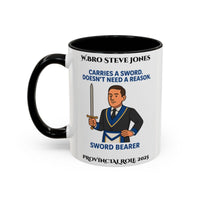 Provincial Sword Bearer Design Personalised Mug - Carries a Sword - Masonic Mugs