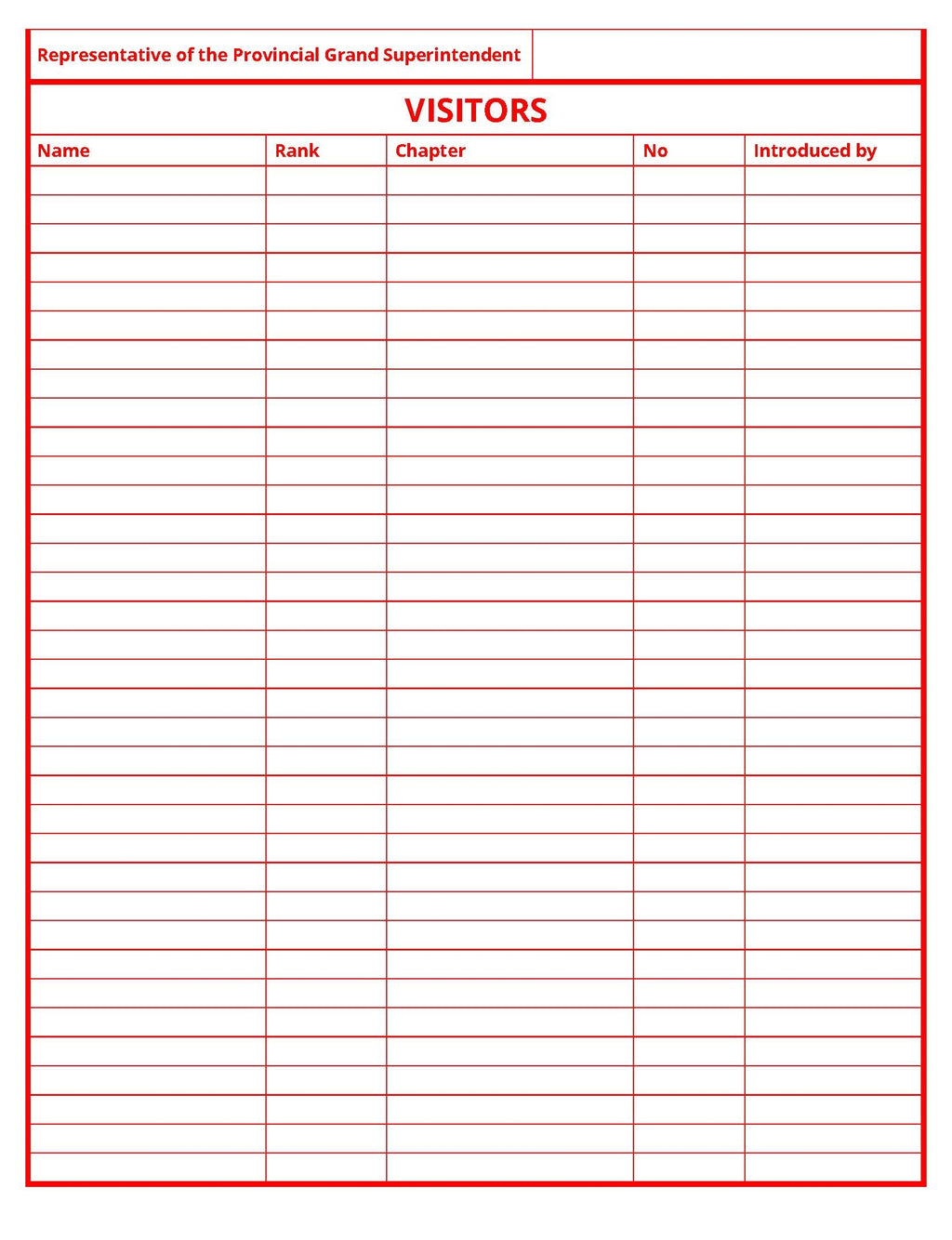 Masonic Attendance Book - Royal Arch Raven Masonic