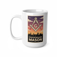 Renfrewshire Mason Custom Masonic Coffee Mug - Freemason Gift - Masonic Mugs