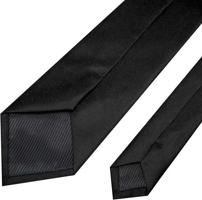 CLASSIC BLACK NECK TIE Riverside Regalia