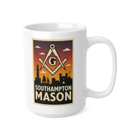 Southampton Mason Custom Masonic Coffee Mug - Freemason Gift - Masonic Mugs
