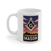 Stirlingshire Mason Custom Masonic Coffee Mug - Freemason Gift - Masonic Mugs