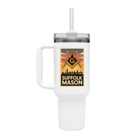 Suffolk Mason 40oz Stainless Steel Masonic Travel Tumbler - Masonic Mugs