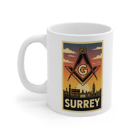 Surrey Mason Custom Masonic Coffee Mug - Freemason Gift - Masonic Mugs