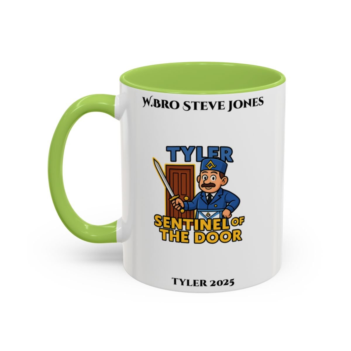 Tyler Design - Freemason Personalised Mug - Sentinel of the door - Masonic Mugs