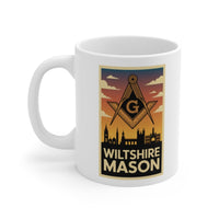 Wiltshire Mason Custom Masonic Coffee Mug - Freemason Gift - Masonic Mugs