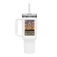 Wisconsin Mason 40oz Stainless Steel Masonic Travel Tumbler - Masonic Mugs