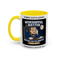 Worshipful Master Design - Freemason Personalised Mug - Waiting for the minutes - Masonic Mugs