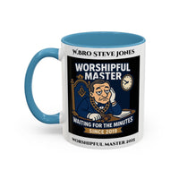 Worshipful Master Design - Freemason Personalised Mug - Waiting for the minutes - Masonic Mugs