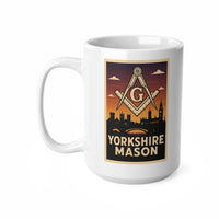 Yorkshire Mason Custom Masonic Coffee Mug - Freemason Gift - Masonic Mugs
